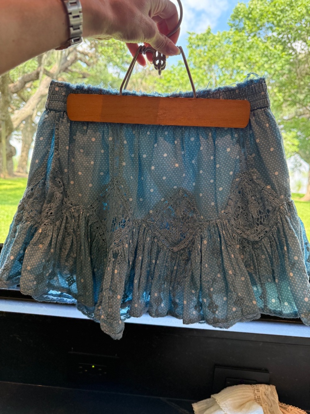 Loveshack Fancy Adia Skirt Size P